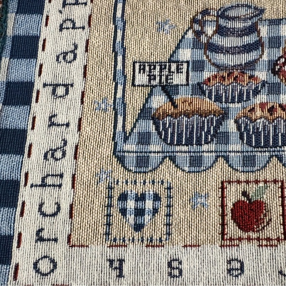 Set Of 4 Bake Sale Tapestry Placemat 12x18 Needlepoint Cottagecore Grannycore - Picture 2 of 11